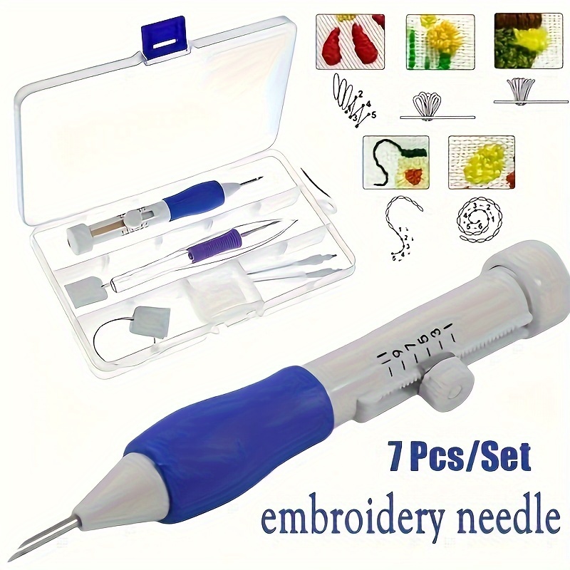 Sewing Necessities - 7-Piece Embroidery Punch Needle Sewing Tool
