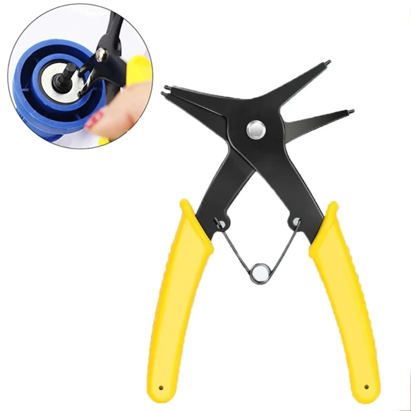 Snap Button Plier - Internal and External Spring-loaded Pliers Dual-purpose