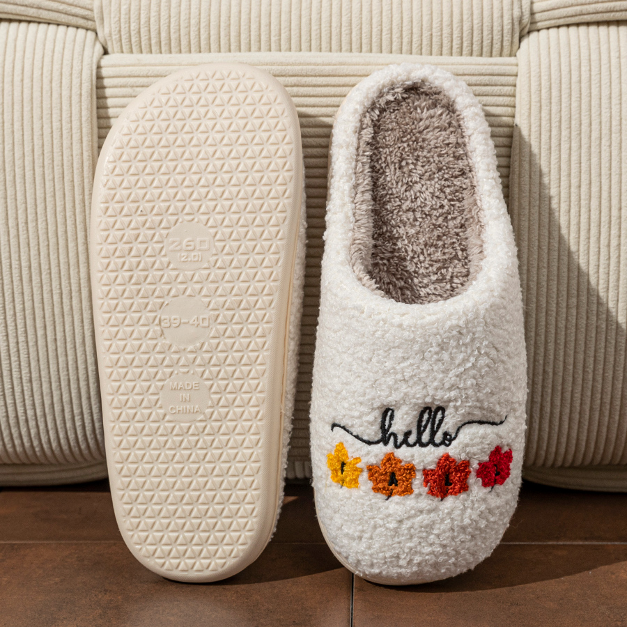 Sewing Cotton - Winter Women's Slippers Indoor Soft Breathable