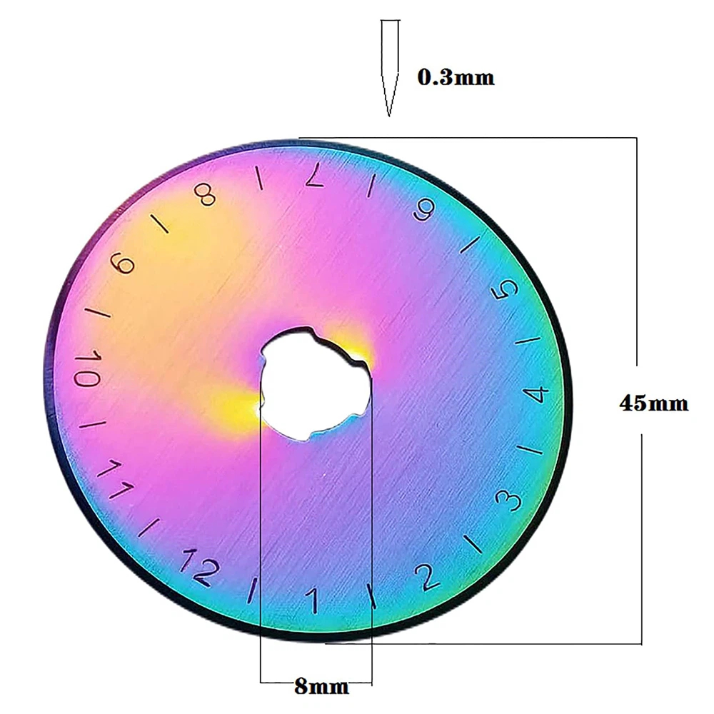 10Pcs 45mm  Rotary Cutter Blad - Rotary Cutter Fabric ulasan dan harga