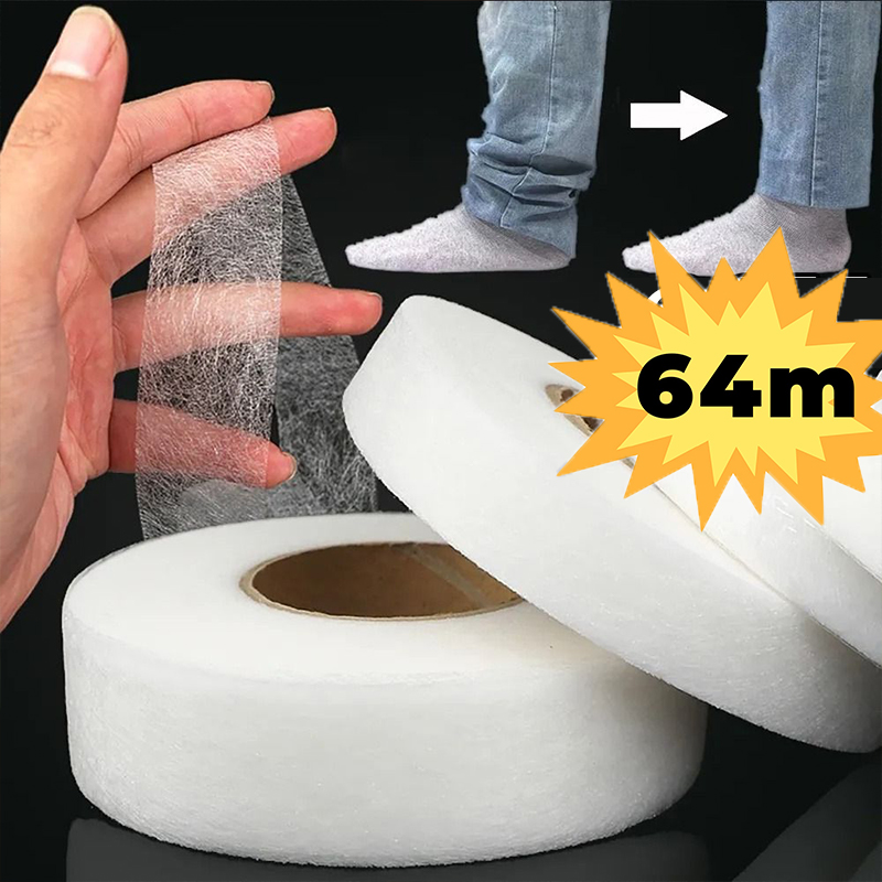 64M/Roll Iron-On Hemming Tape  - Interfacing Iron On ulasan dan harga