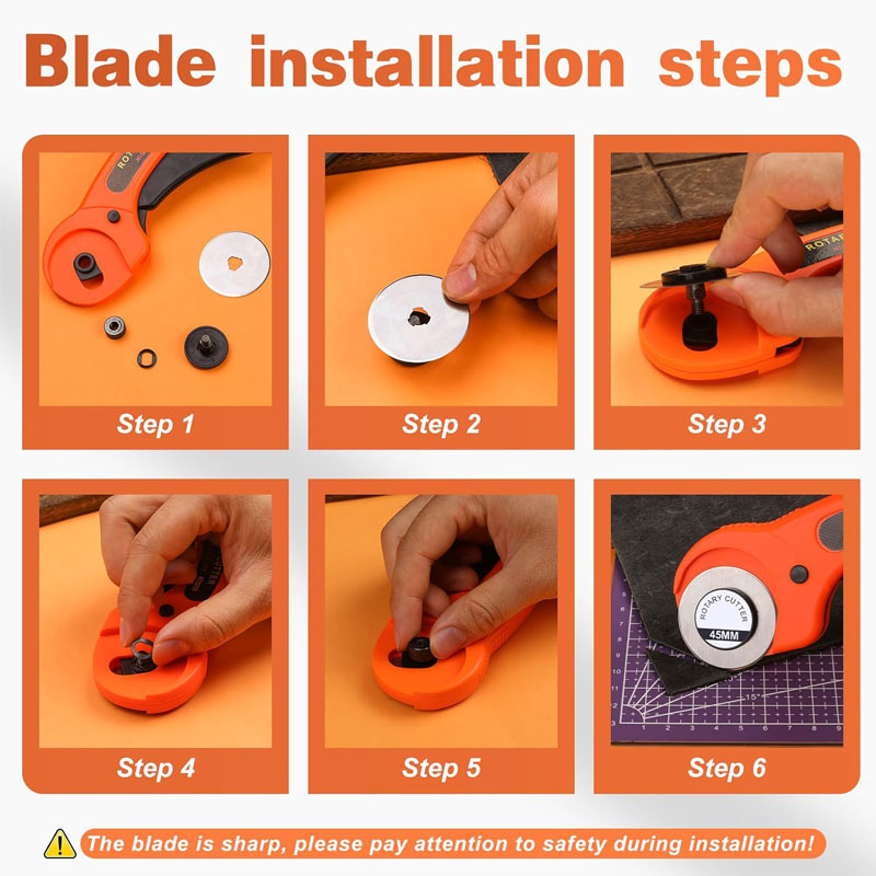 Fabric Rotary Cutter 45mm Blad - Rotary Cutter Fabric ulasan dan harga