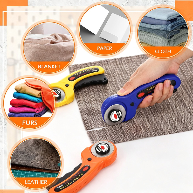 Fabric Rotary Cutter 45mm Blad - Rotary Cutter Fabric ulasan dan harga