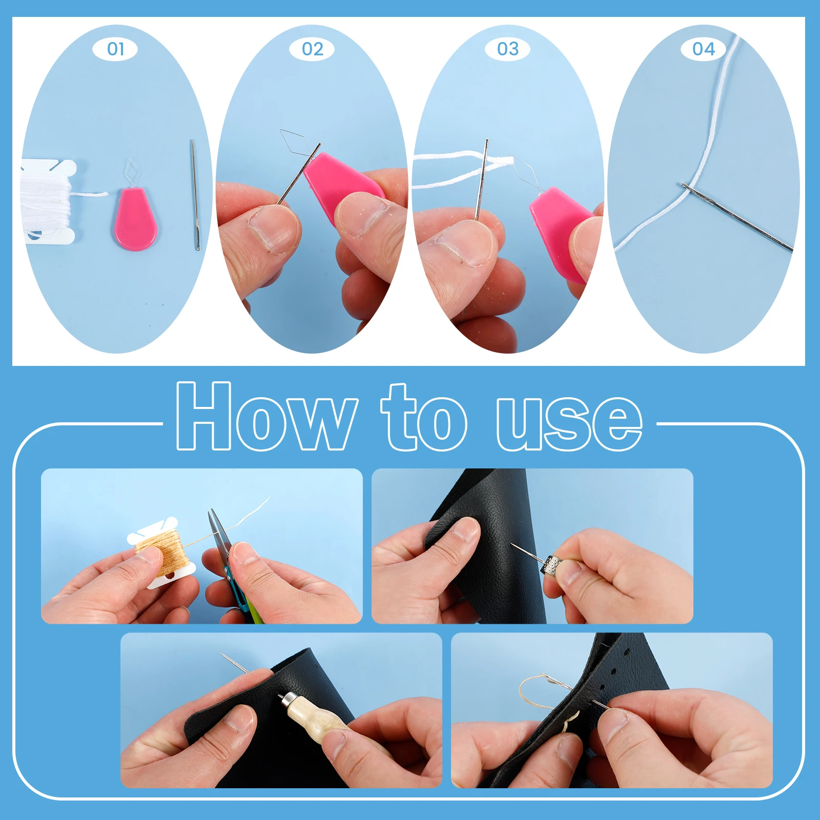Leather Upholstery Repair Sewi - Leather Needle Heavy ulasan dan harga