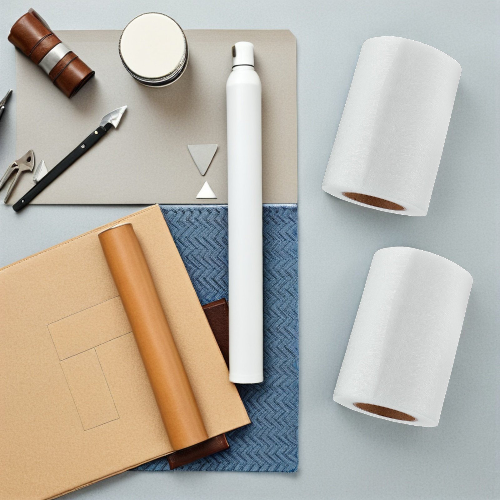 2 Rolls Double-Sided Fusible I - Interfacing Iron On ulasan dan harga
