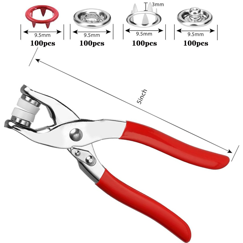 100 Sets Snap Pliers Automatic - Snap Button Plier ulasan dan harga