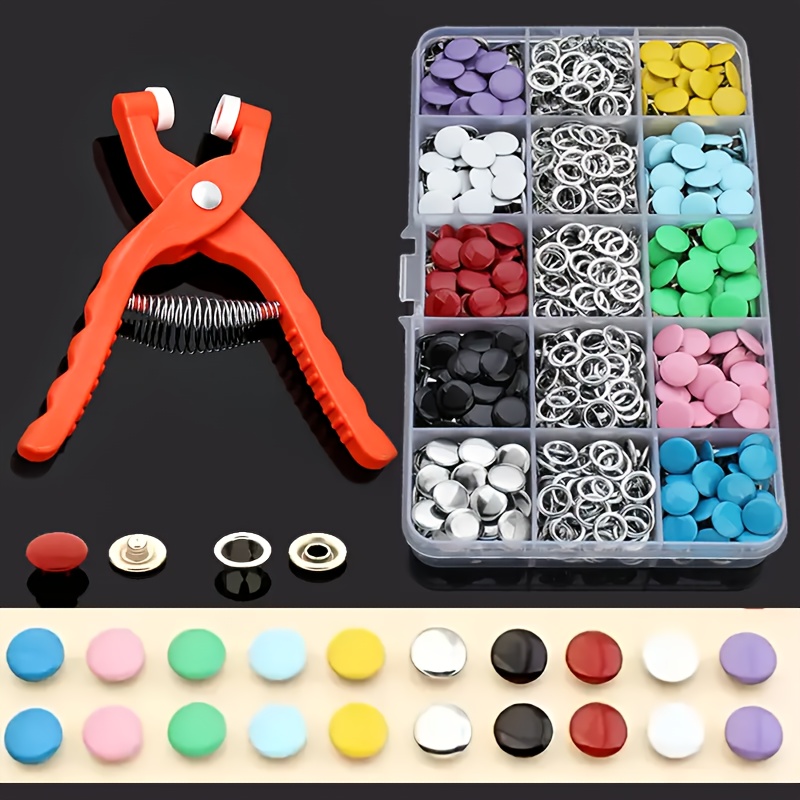 100Pcs Colorful Metal Sewing B - Snap Button Plier ulasan dan harga