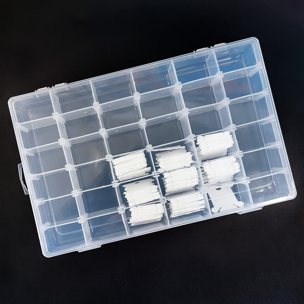 J1UL1N 36 Grids Plastic Embroi - Bobbin Organizer Box ulasan dan harga