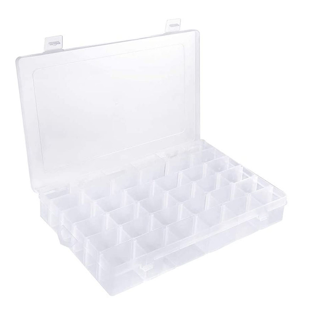 J1UL1N 36 Grids Plastic Embroi - Bobbin Organizer Box ulasan dan harga