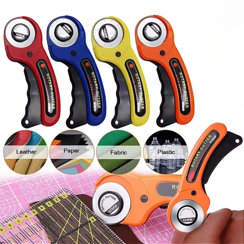 45MM Roller Wheel Knife Cloth  - Rotary Cutter Fabric ulasan dan harga