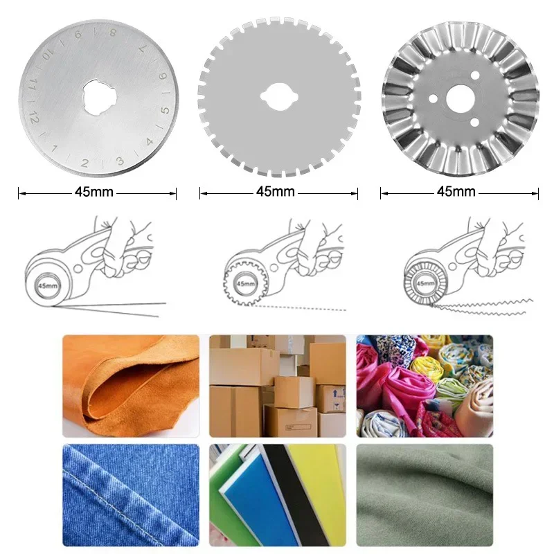 45MM Roller Wheel Knife Cloth  - Rotary Cutter Fabric ulasan dan harga