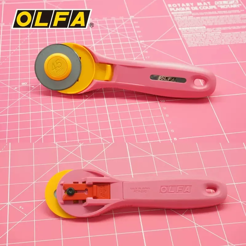Olfa RTY-2/C 45mm Rotary Pinkl - Rotary Cutter Fabric ulasan dan harga