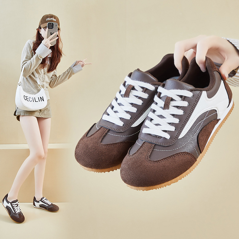 Women's leather sports shoes,  - Sewing Cotton ulasan dan harga