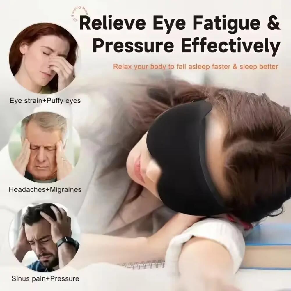 New 3D Sleep Eye Mask Stereosc - Sewing Cotton ulasan dan harga