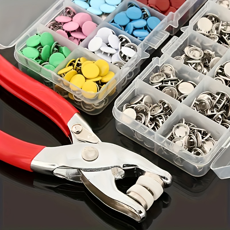 101Pcs Metal Snap Buttons Kit  - Snap Button Plier ulasan dan harga