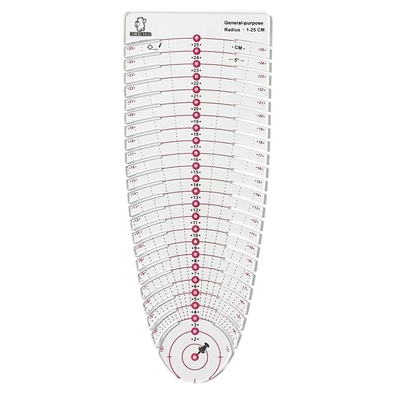 39BB Clear Scale Acrylic Measu - Sewing Textile Art ulasan dan harga