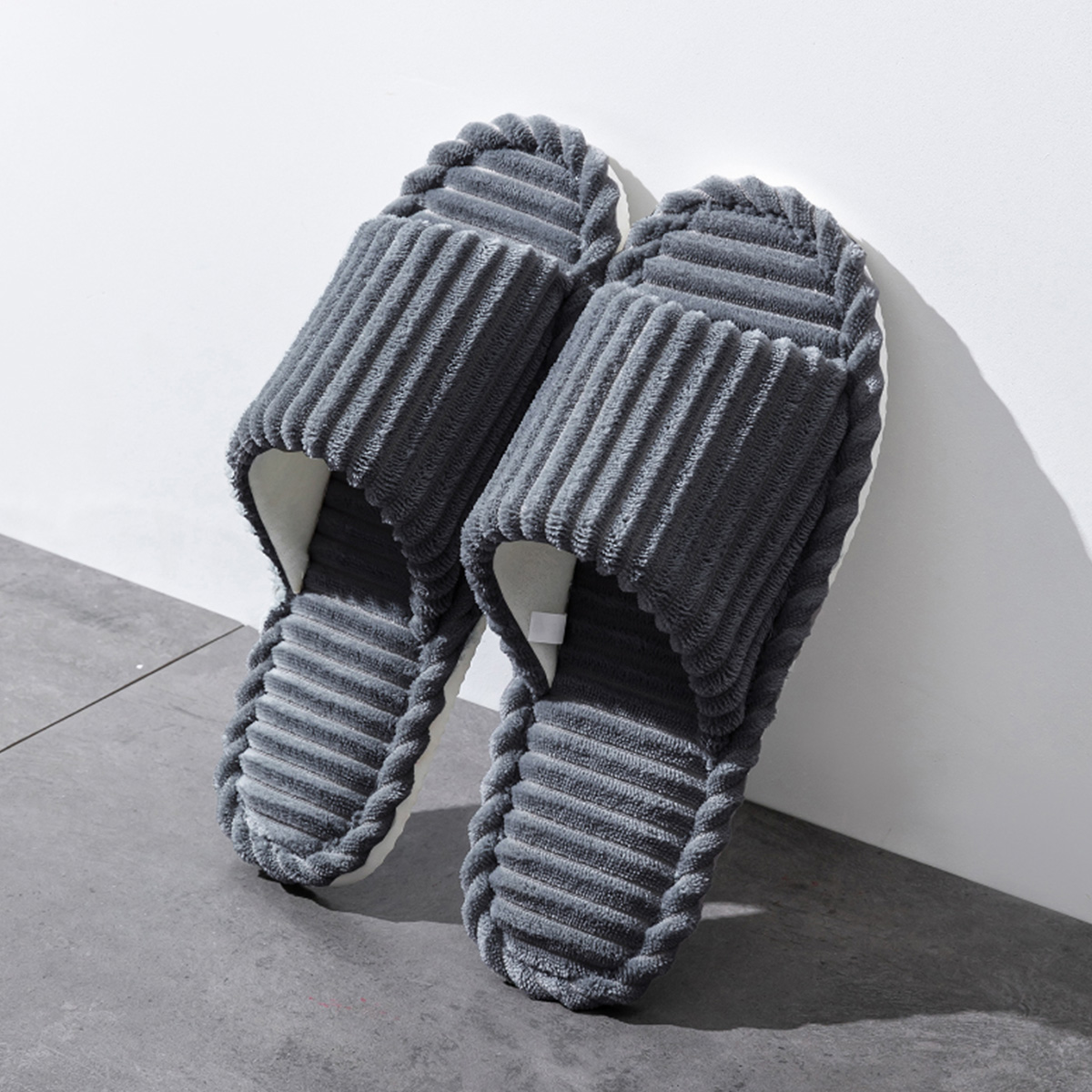 Open-Toe Breathable House Slip - Sewing Cotton ulasan dan harga