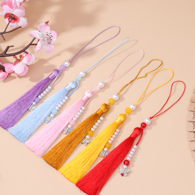 5pcs Vintage Pearl Butterfly T - Vintage Sewing Textile ulasan dan harga