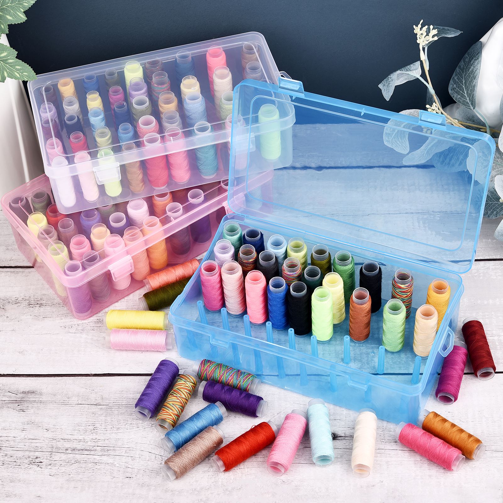 42 Axis Sewing Threads Box Bob - Bobbin Organizer Box ulasan dan harga
