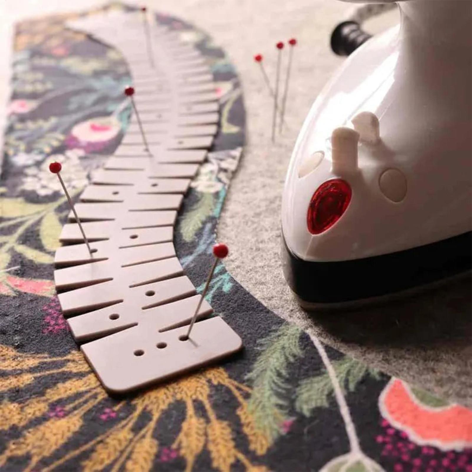 Silicone Hemming Ruler With Ma - Sewing Necessities ulasan dan harga