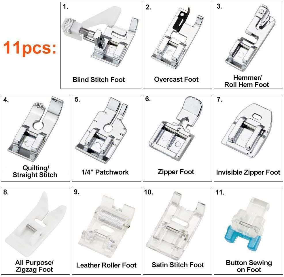11Pcs Presser Feet Set - Walki - Sewing Expert ulasan dan harga