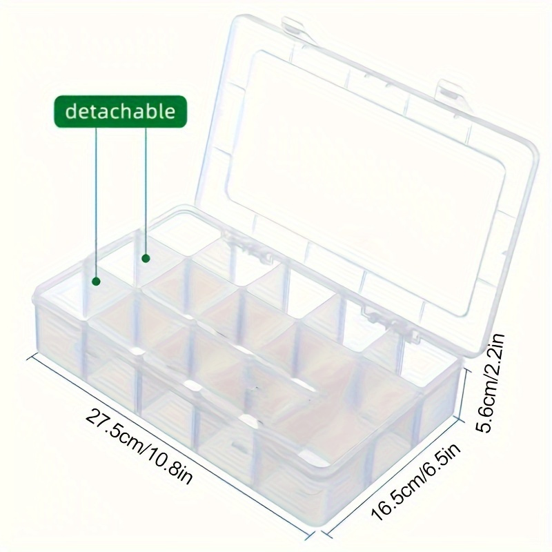 Portable 15-Compartment Sewing - Bobbin Organizer Box ulasan dan harga