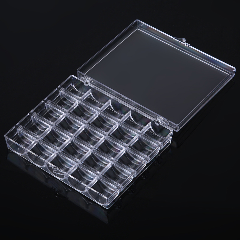 1pc 25 Spools Empty Bobbins St - Bobbin Organizer Box ulasan dan harga