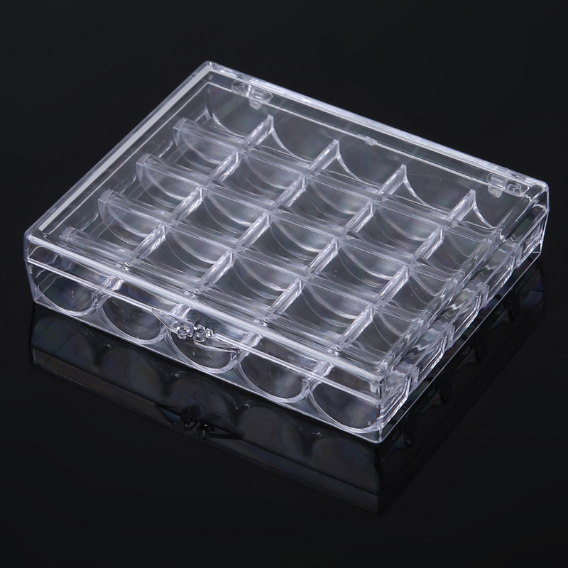 1pc 25 Spools Empty Bobbins St - Bobbin Organizer Box ulasan dan harga