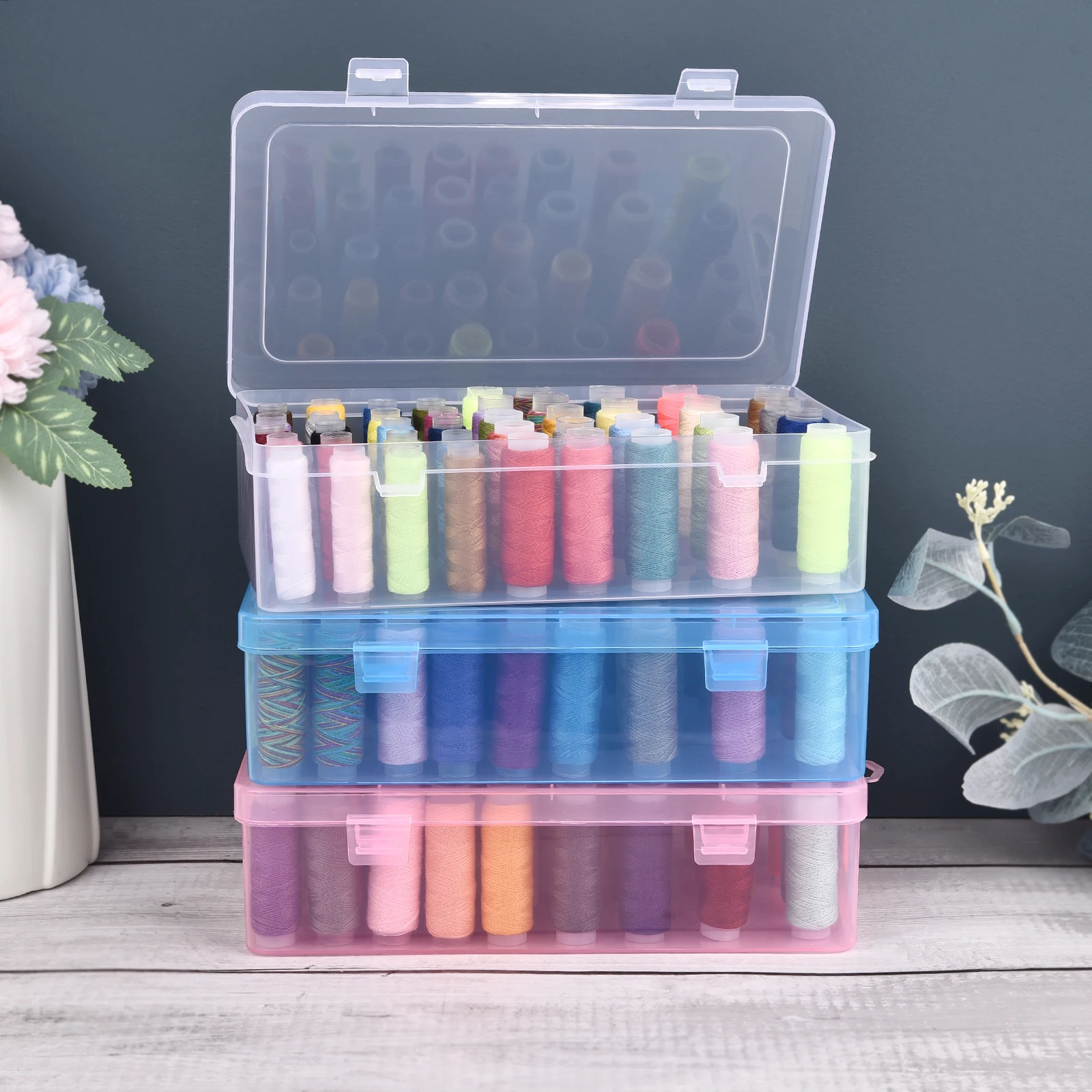 New 24 Grids Spool Organizer/4 - Bobbin Organizer Box ulasan dan harga