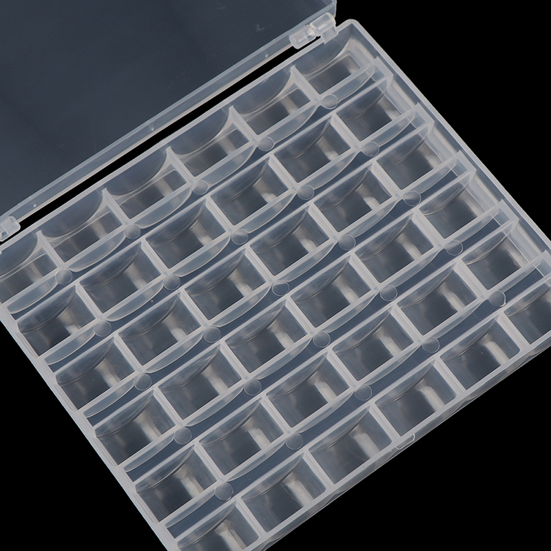 1pc 36 Spools Empty Bobbins St - Bobbin Organizer Box ulasan dan harga