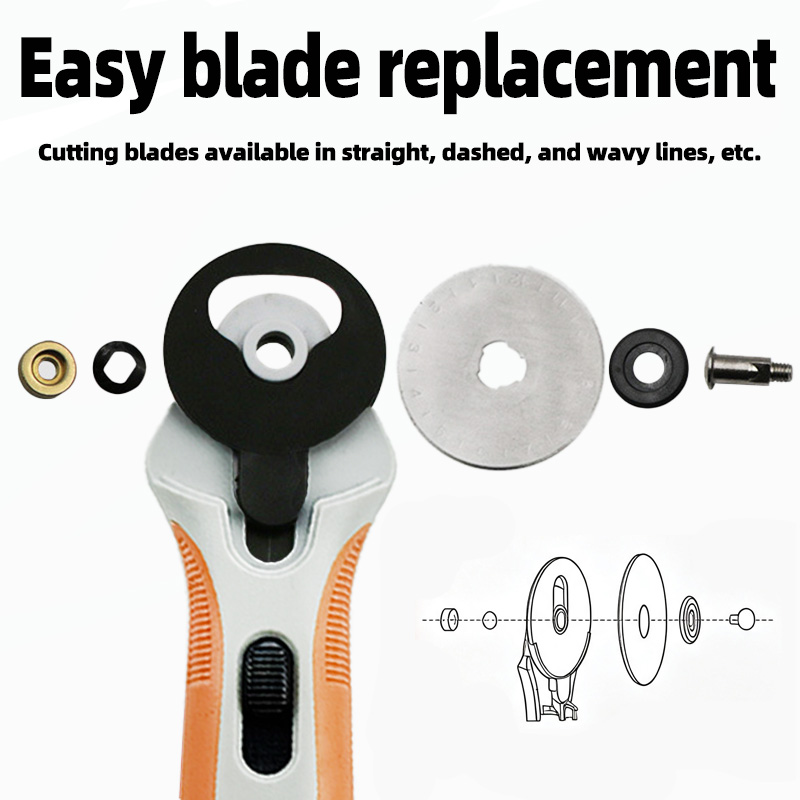 45mm Rotary Cutter, Fabric Cut - Rotary Cutter Fabric ulasan dan harga