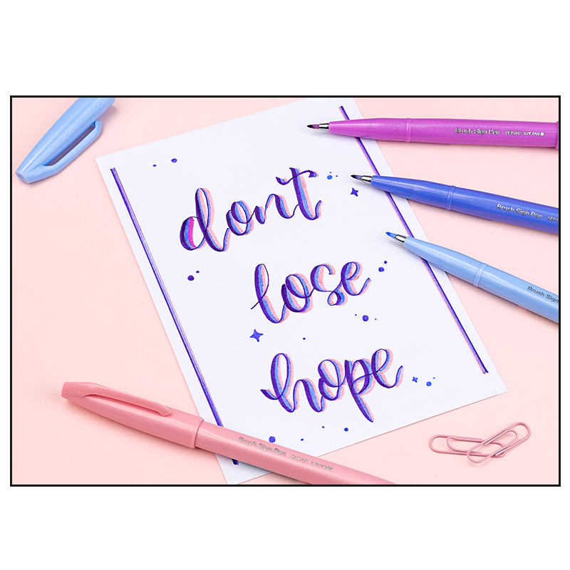 PENTEL TOUCH Brush Sign Pen SE - Pentel Pen Sign Pen ulasan dan harga