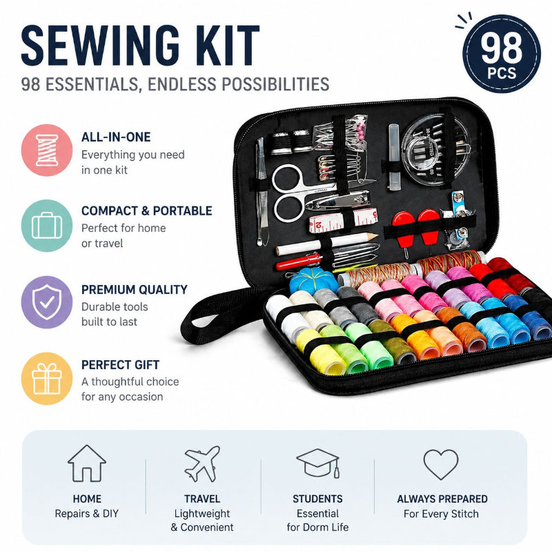 68/98PCS Sewing Accessories To - Sewing Necessities ulasan dan harga