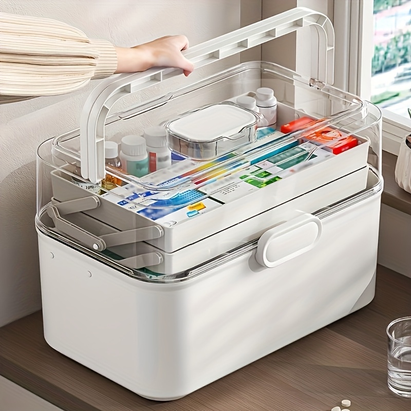 Large Capacity Clear Lid Medic - Bobbin Organizer Box ulasan dan harga