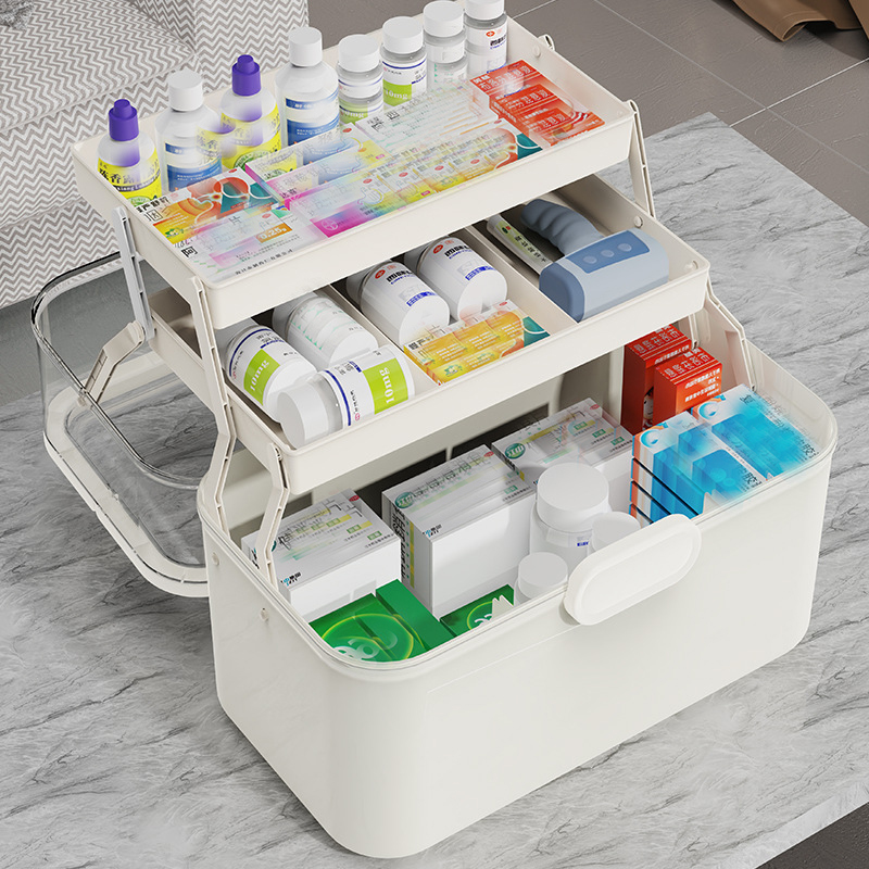 Large Capacity Clear Lid Medic - Bobbin Organizer Box ulasan dan harga