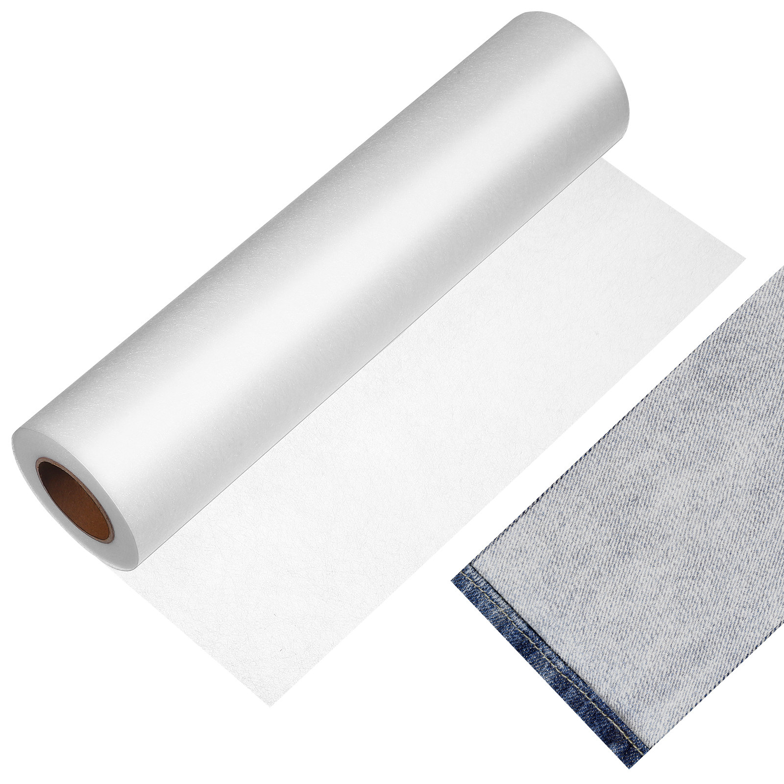 White Non-Woven Double-Sided F - Interfacing Iron On ulasan dan harga