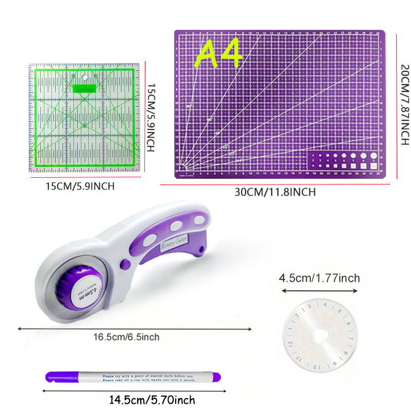 45mm Rotary Cutter with Thicke - Rotary Cutter Fabric ulasan dan harga