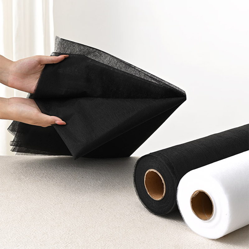 1x1M Black White Double-sided  - Interfacing Iron On ulasan dan harga
