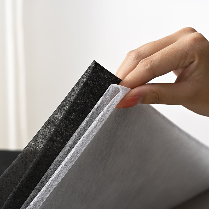 1x1M Black White Double-sided  - Interfacing Iron On ulasan dan harga