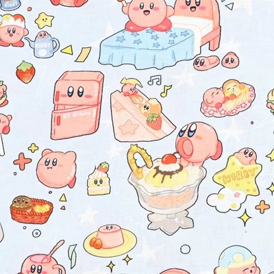 Cartoon Kirby 100 Cotton Fabri - Textile And Sewing Materials ulasan dan harga
