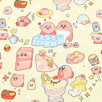 Cartoon Kirby 100 Cotton Fabri - Textile And Sewing Materials ulasan dan harga