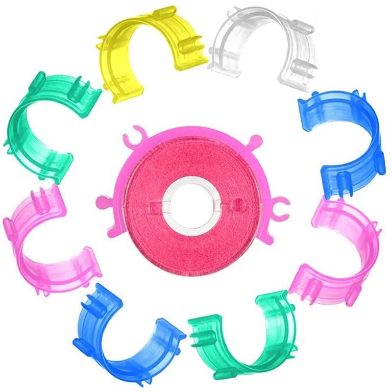 50pcs Spool Clip Bobbin Clip W - Bobbin Organizer Box ulasan dan harga