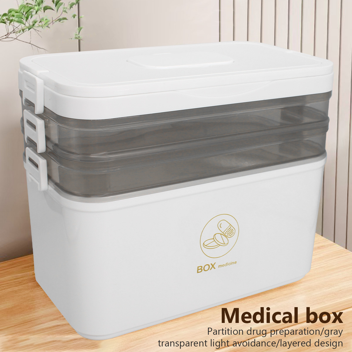Portable Medicine Box Large Ca - Bobbin Organizer Box ulasan dan harga
