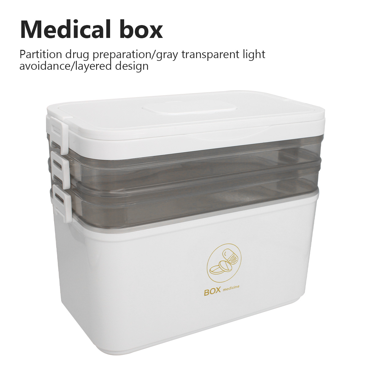 Portable Medicine Box Large Ca - Bobbin Organizer Box ulasan dan harga