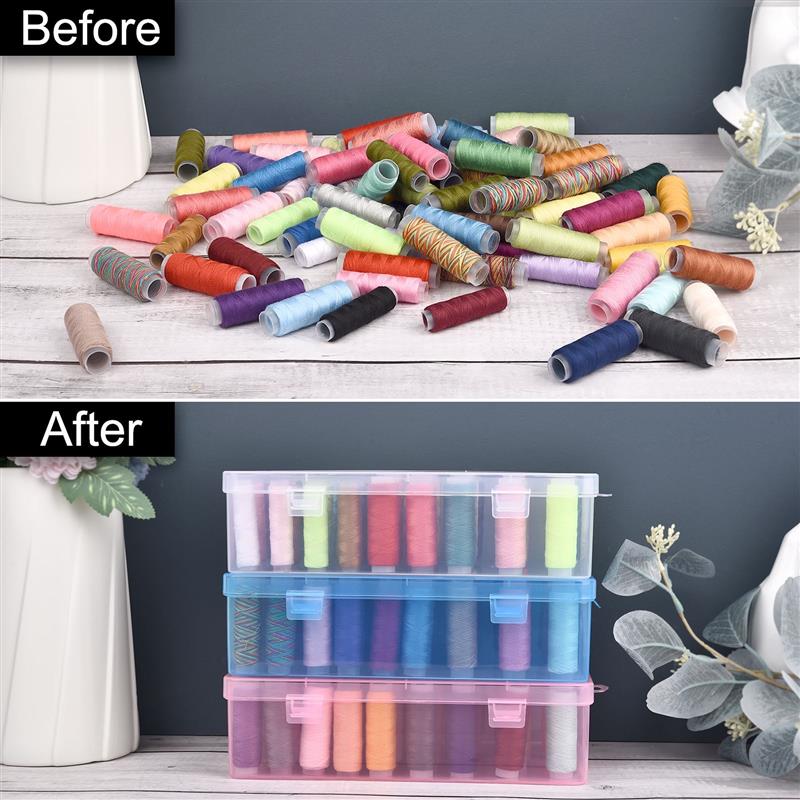 New 42 Axis Sewing Thread Stor - Bobbin Organizer Box ulasan dan harga