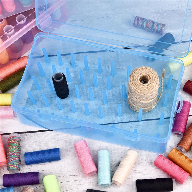 New 42 Axis Sewing Thread Stor - Bobbin Organizer Box ulasan dan harga